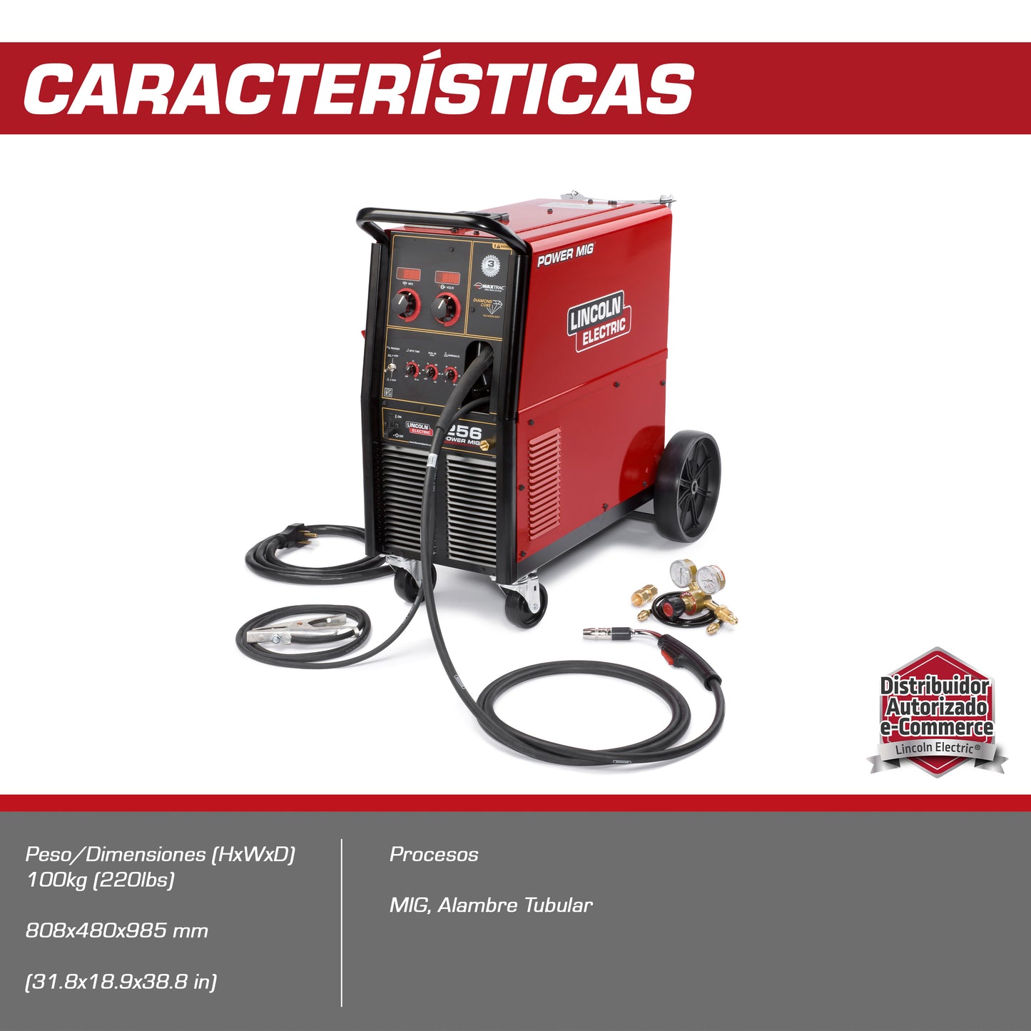 power mig 256 caracteristicas