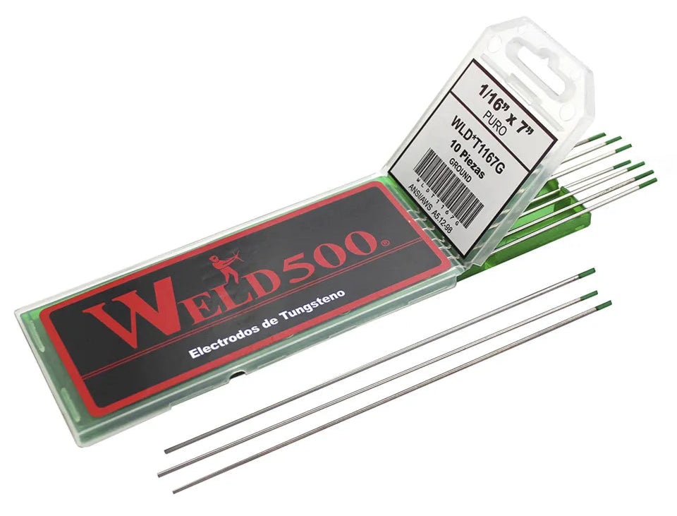 ELECTRODO DE TUNGSTENO VERDE PURO